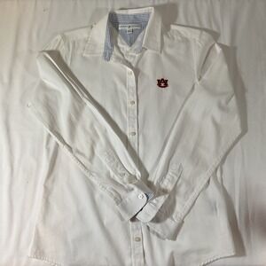 Women's Tommy Hilfiger White Auburn Tigers Button Down Shirt Top SZ S/P  J80